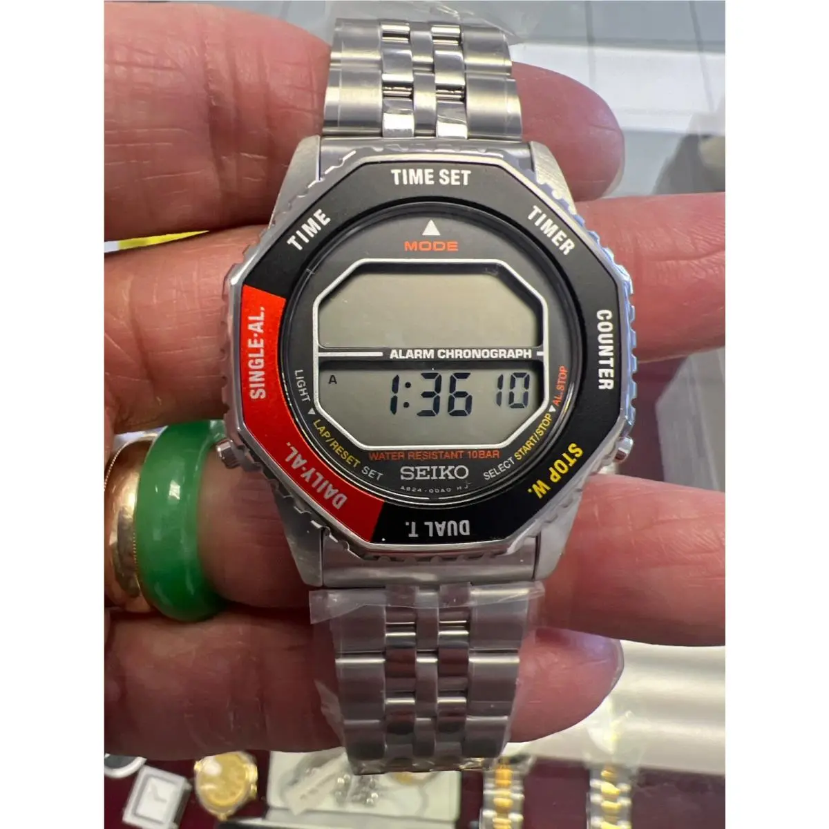 Seiko Rotocall Chronograph Quartz Digital Watch SMGG19