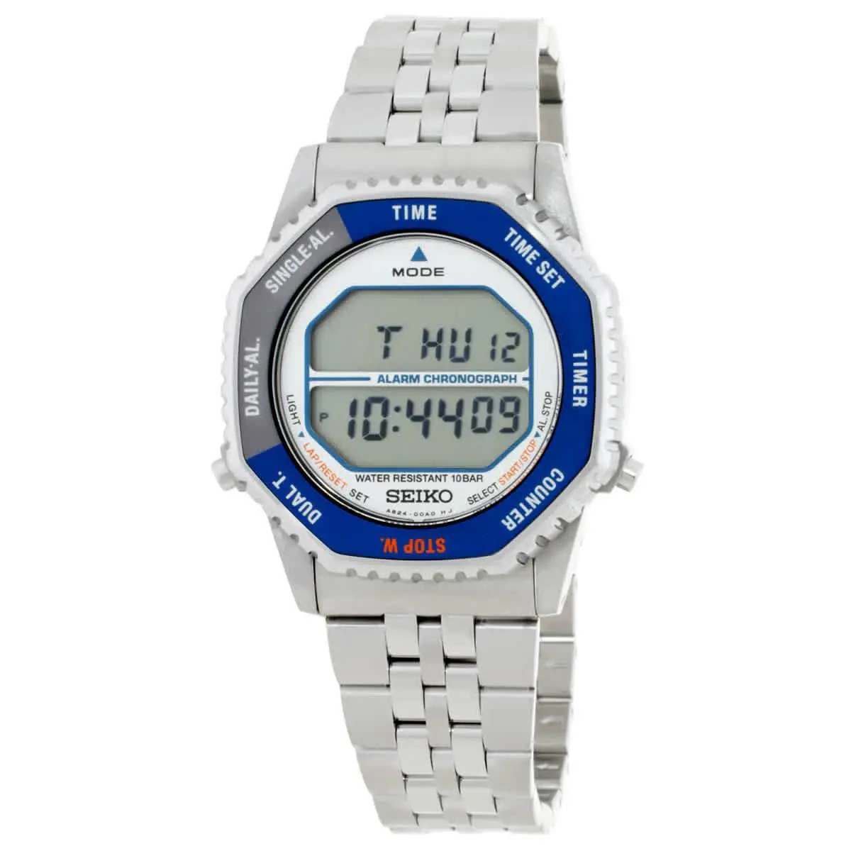 Seiko Rotocall Alarm Chronograph Quartz Digital Watch SMGG21P1