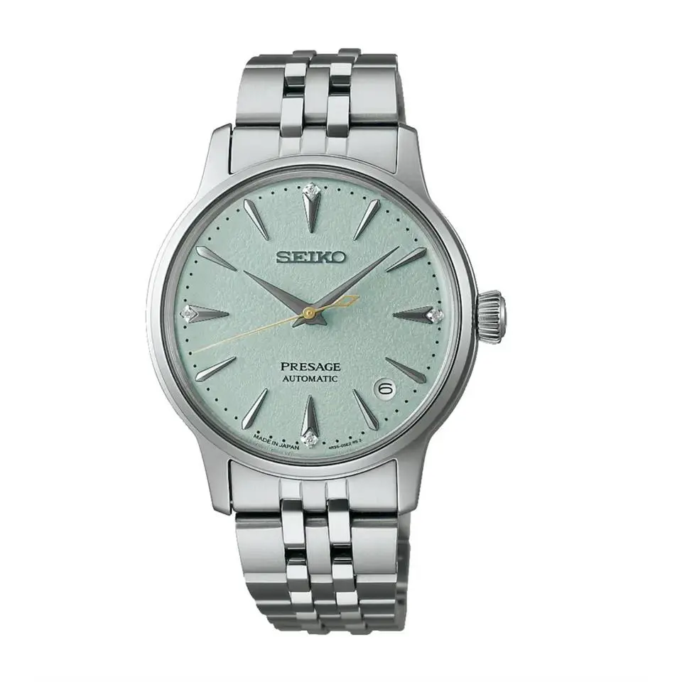 Seiko Presage SRPL63 Diamonds Mint Dial Frozen Mojito Cocktail Automatic Watch