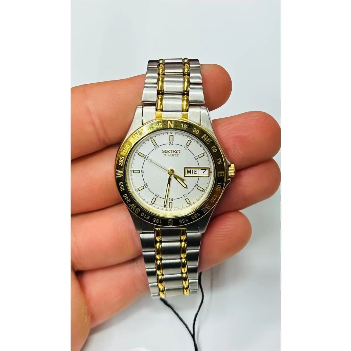 Men`s  Quartz Two-tone 7N43-6A40 by Seiko