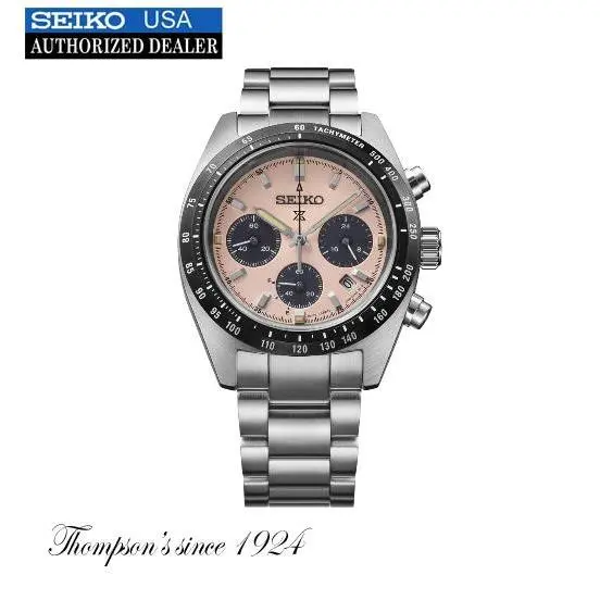Prospex Speedtimer SS Solar Chronograph Pink Dial SSC963 by Seiko