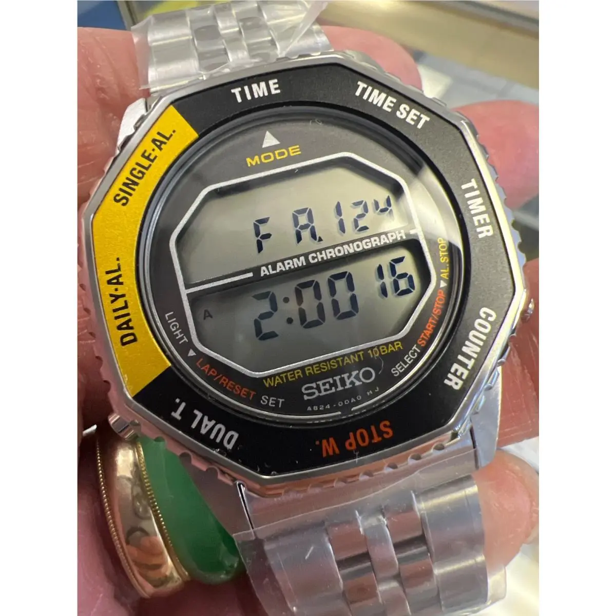 Rotocall Quartz Chrono Digital Gray Dial Men`s Watch SMGG17 by Seiko