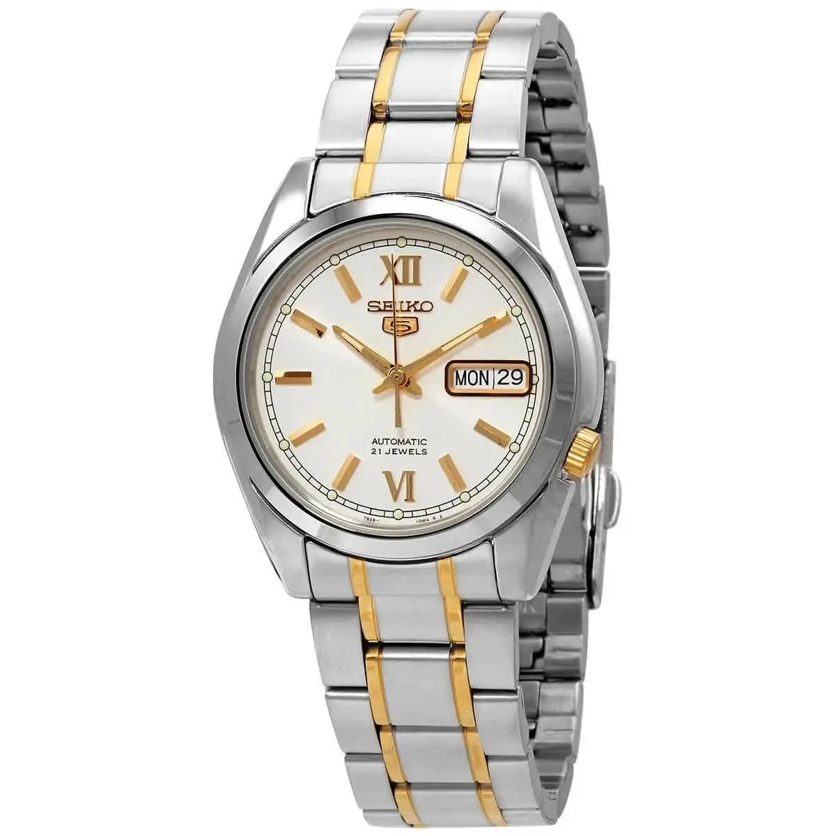 Seiko 5 Watch SNKL57 Automatic Silver Dial Men`s