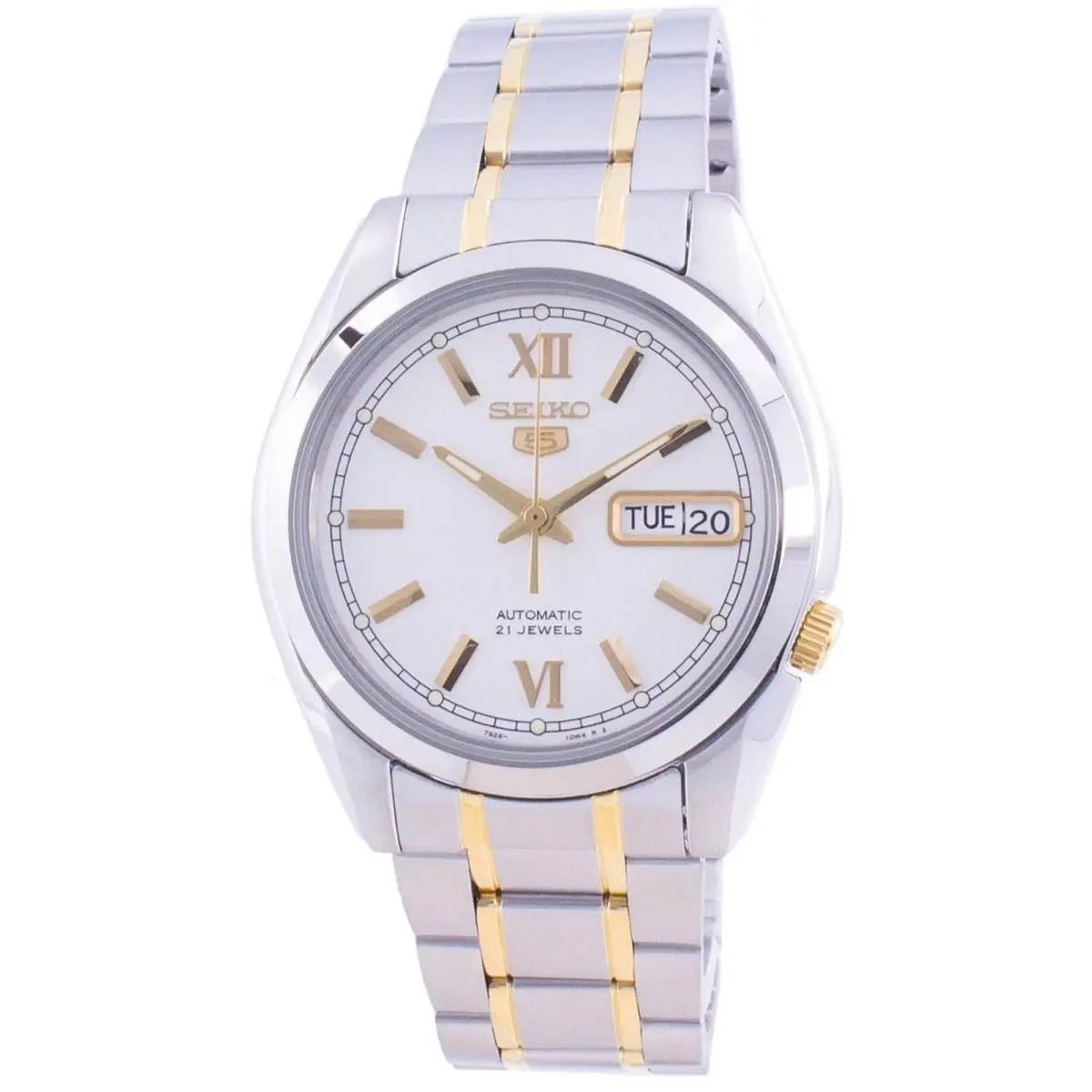 5 Automatic White Dial Stainless Steel Day/date SNKL57K1 50M Watch Watch by Seiko