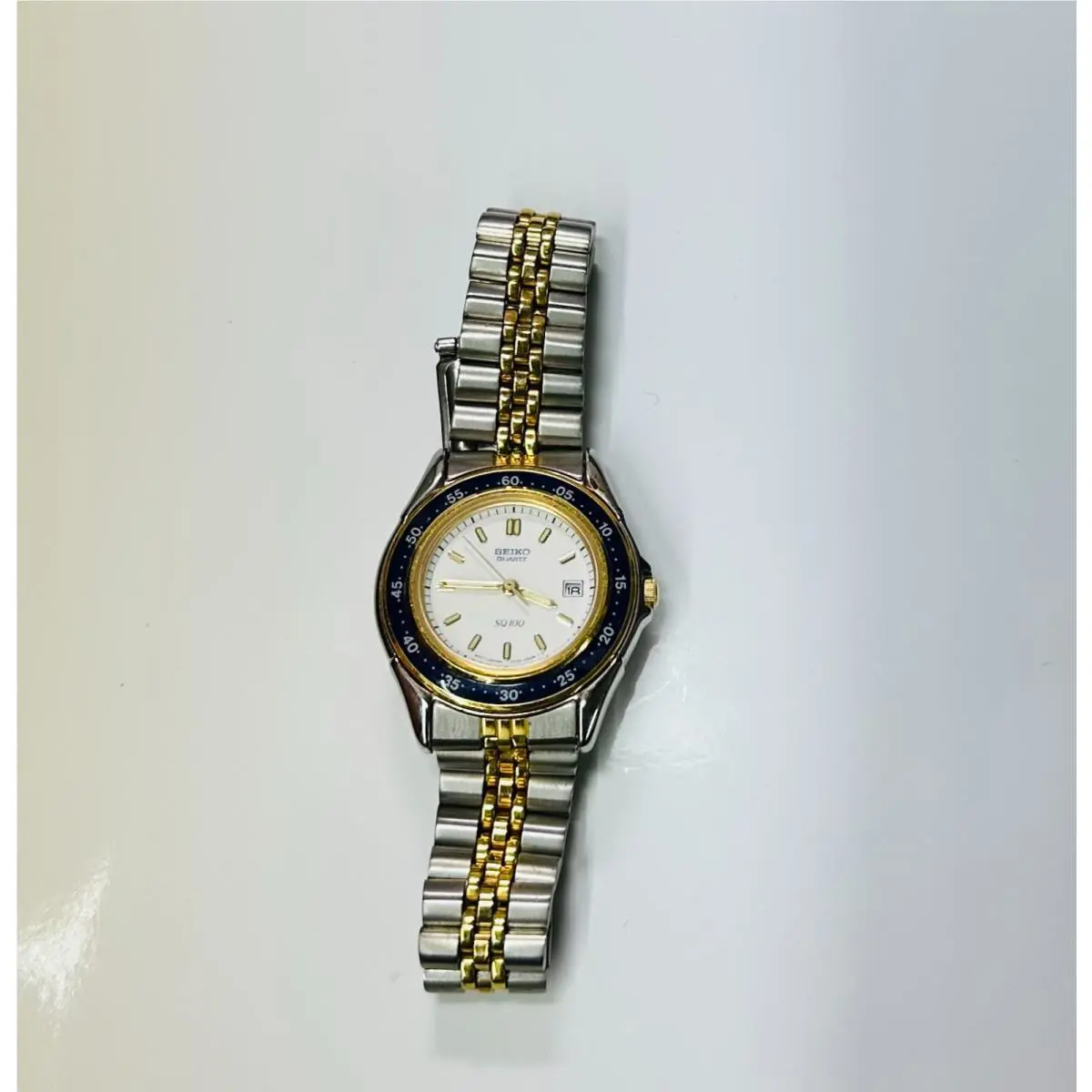 Women`s Two Toned Seiko Quartz Watch 3Y02-QB60