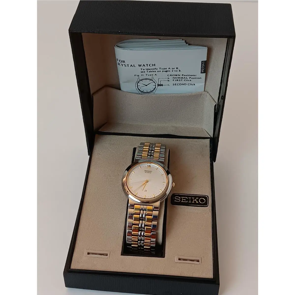 Vintage Seiko SX V701-1K10 Sunburst Dial Watch Battery