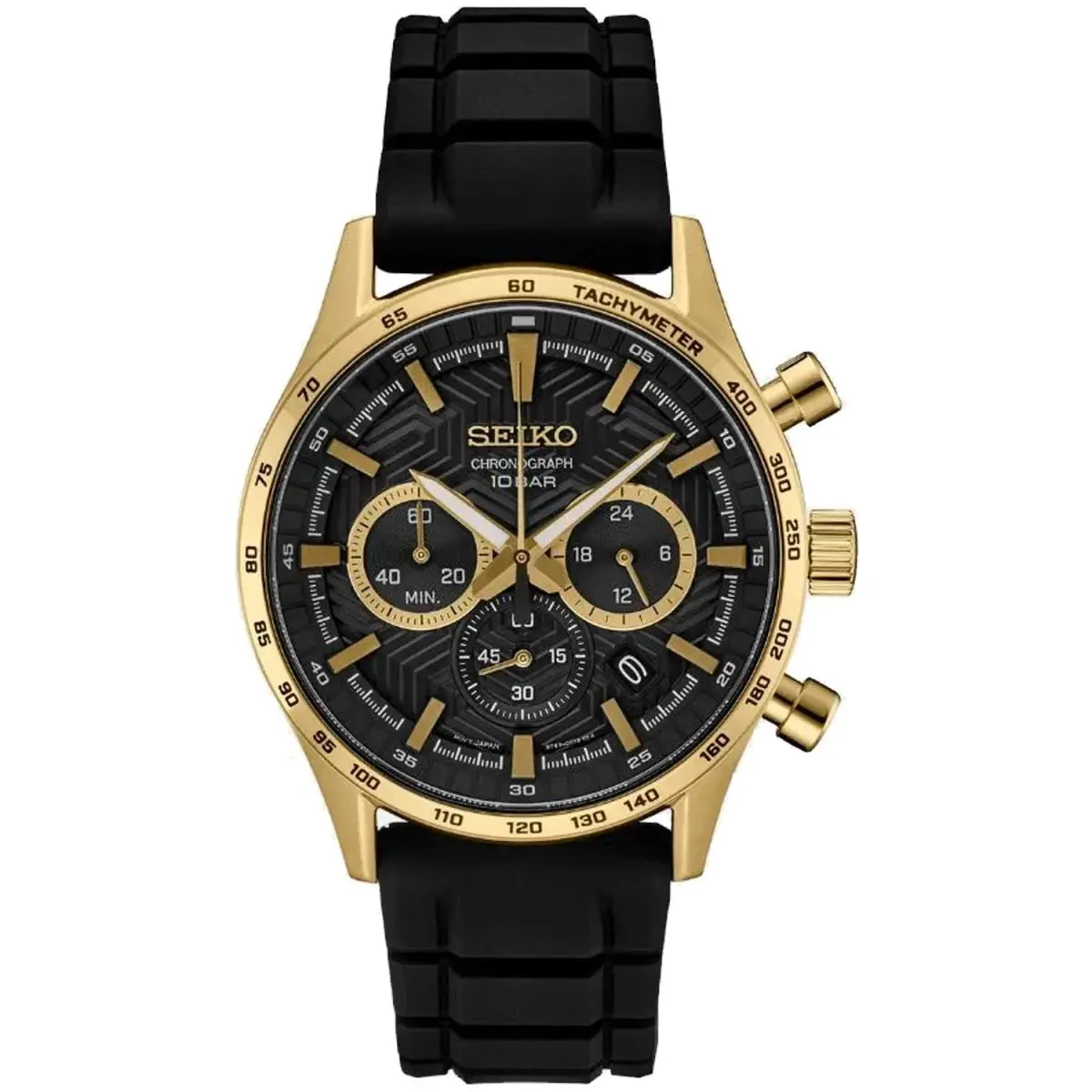 Men`s Chronograph Black Dial Watch - SSB446 by Seiko