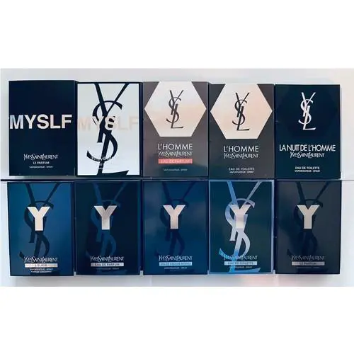 Yves Saint Laurent Cologne Collection Sample Spray Vials 1.2ml / 0.04oz 10pc Set