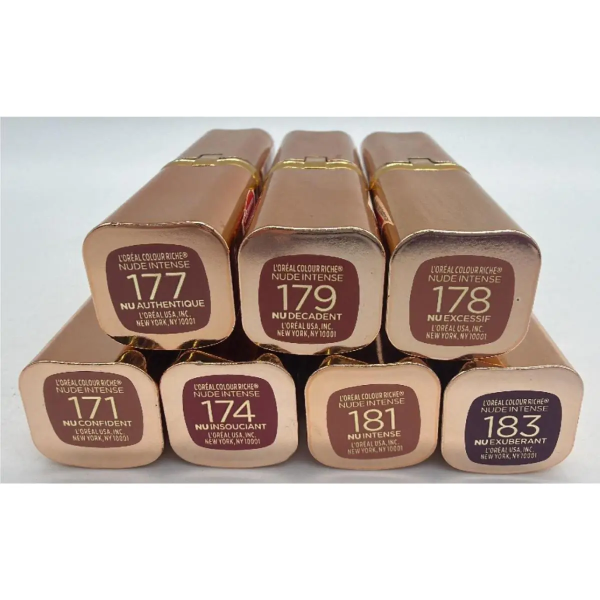 7PC L`oreal Colour Riche Intense Lipstick Set No Color Repeats
