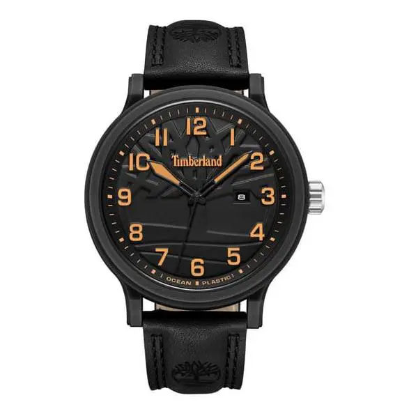 Timberland Driscall Ocean Plastic Tree Logo Black Men’s Watch TDWGB0010704