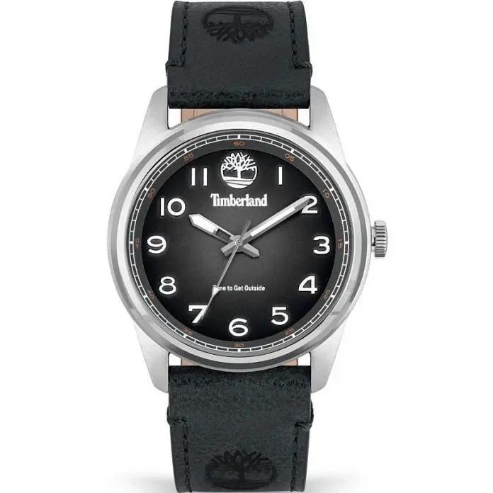 Timberland Black Dial Black Leather Strap – TDWGA2152101