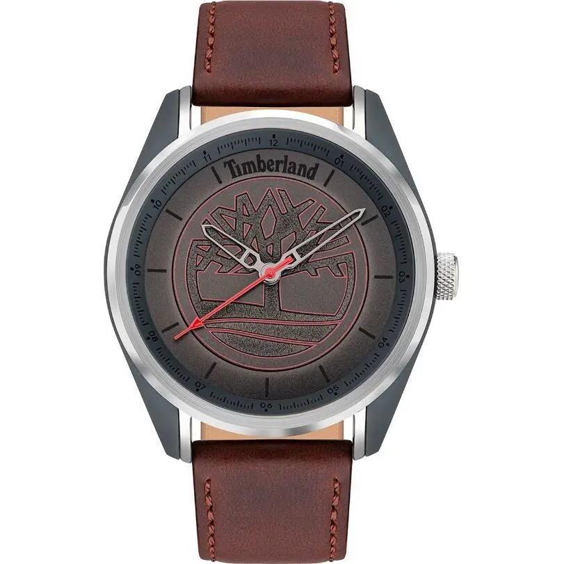 Timberland Brookmere Men’s Grey Dial Brown Leather Strap Watch – TDWJA2000451