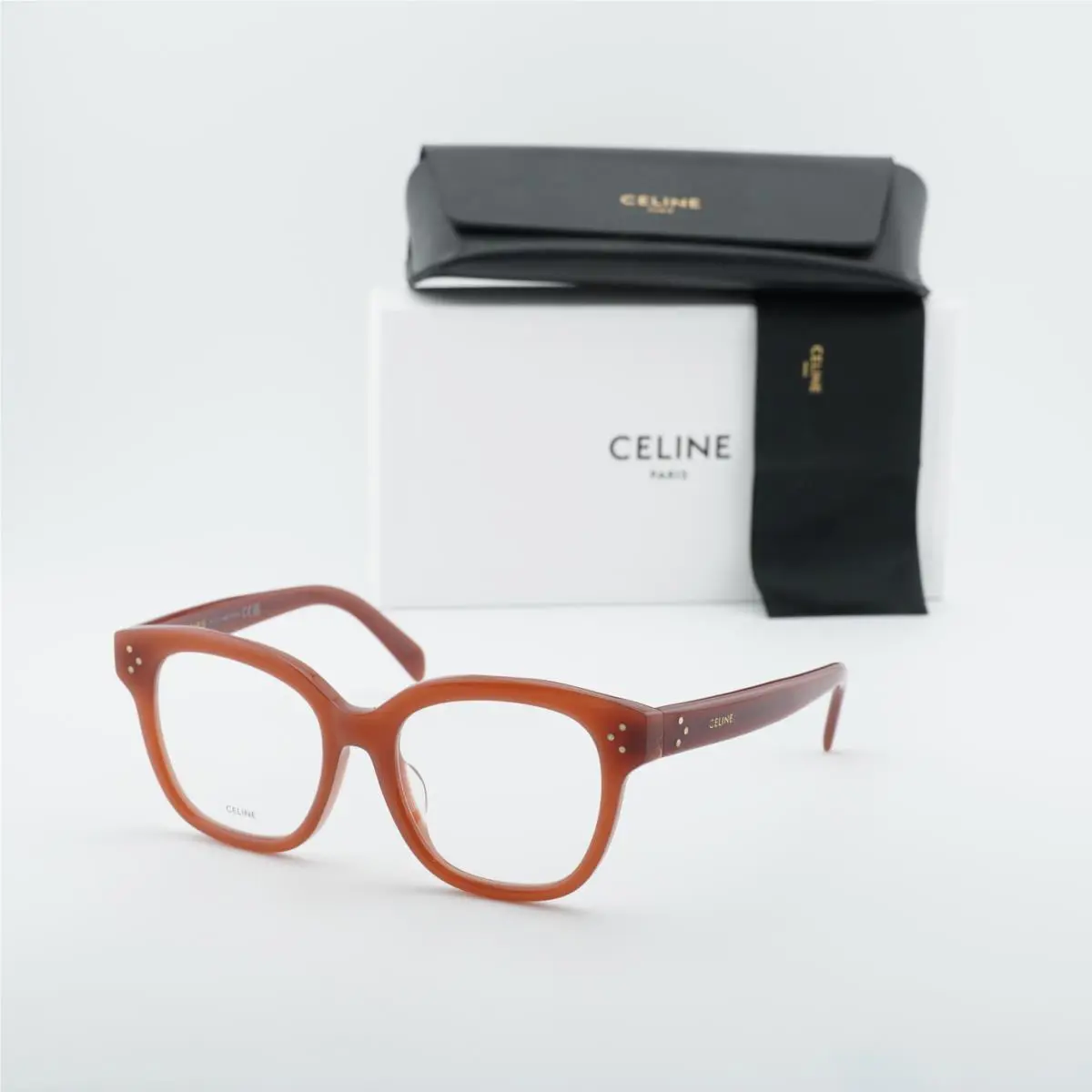 Celine CL50086F 069 Shiny Bordeaux 52mm Eyeglasses