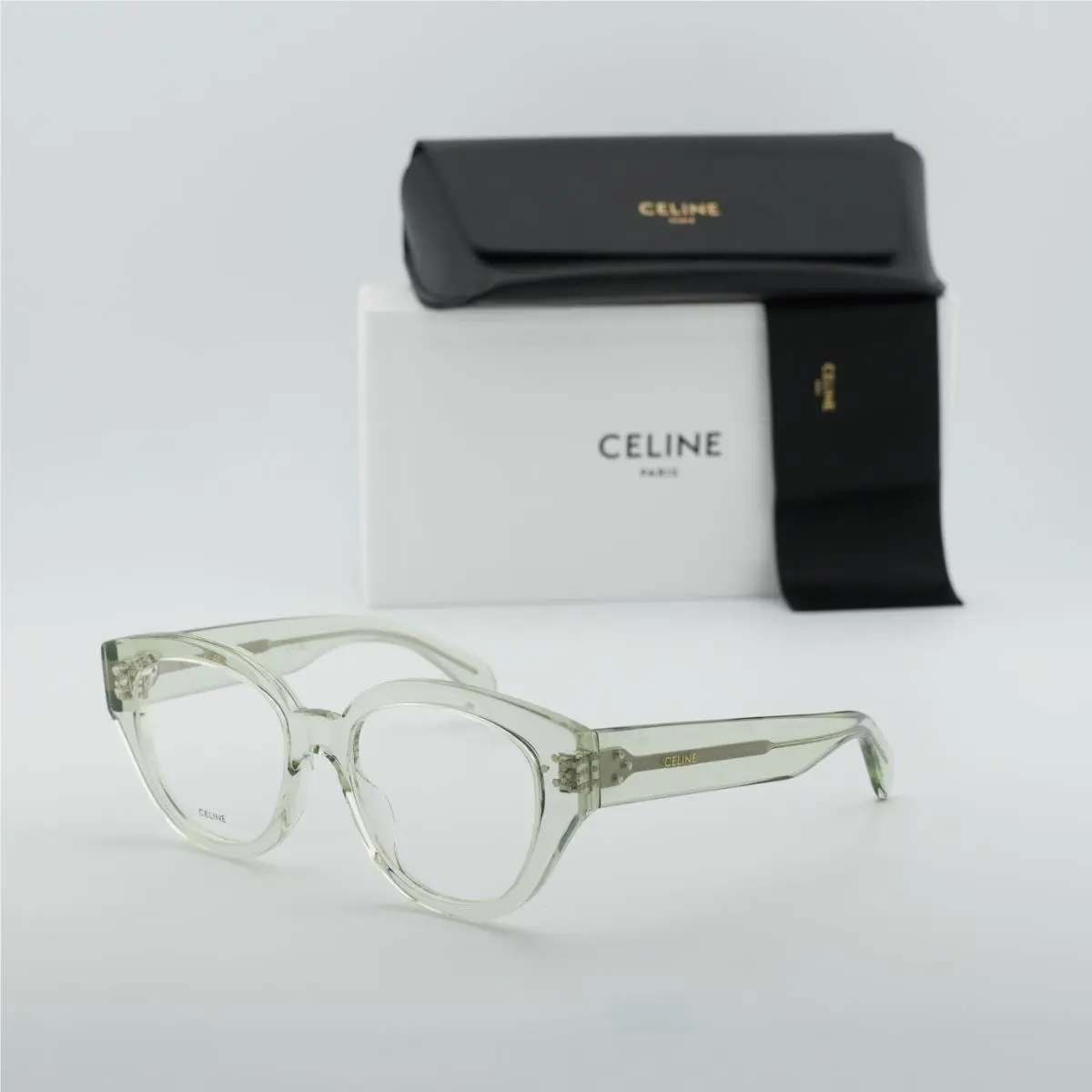 CL50132I 093 Shiny Light Green 51mm Eyeglasses by Celine