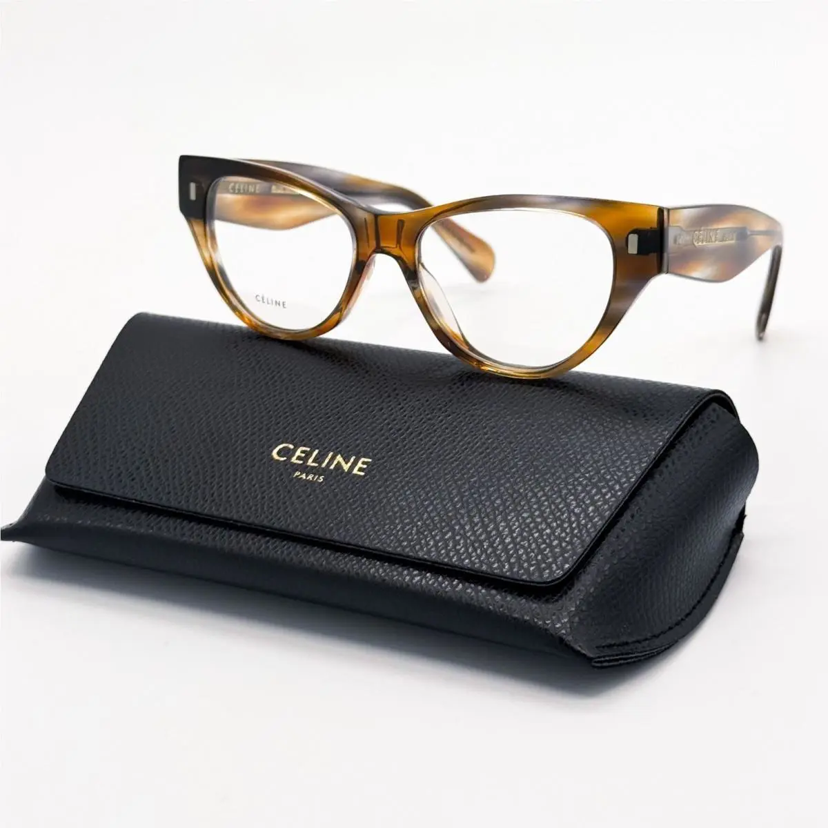 Celine Eyeglasses CL50012I 055 Dark Havana Women Eyewear