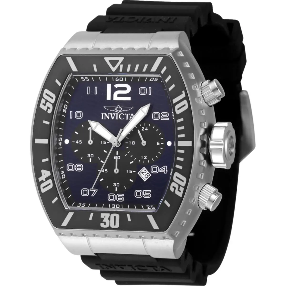 Men`s Pro Diver Airlock Chronograph Quartz Strap 51mm Watch Blue by Invicta