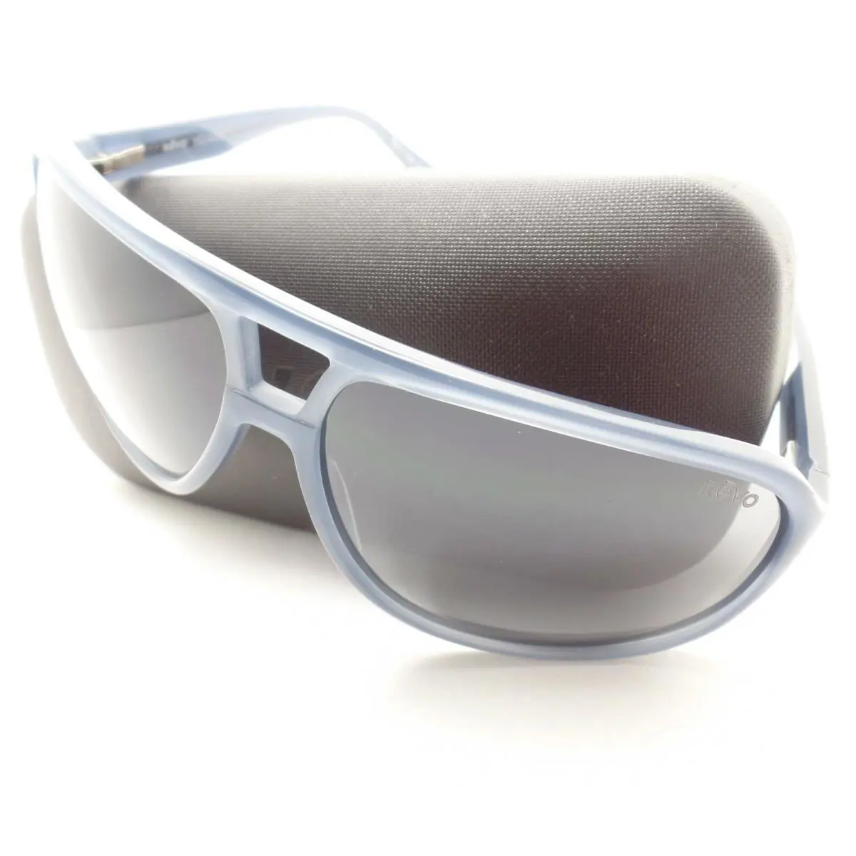Revo Hank Grey Blue Graphite Mirror 62 Polarized Sunglasses - Grey (Blue), Frame: Grey (Blue)