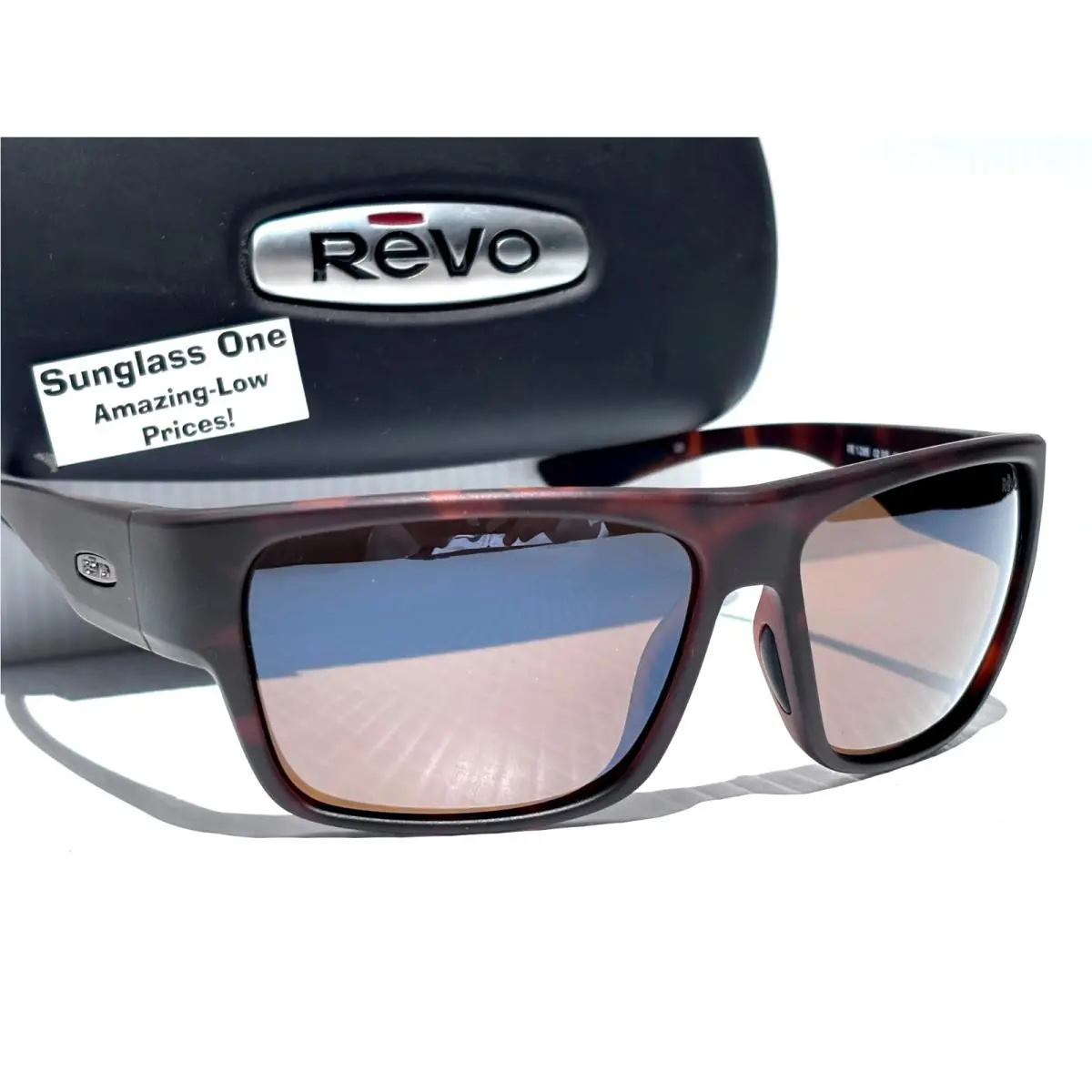 Revo Swift Matte Tortoise Polarized Terra Brown Lens Sunglass 1285 02 BR