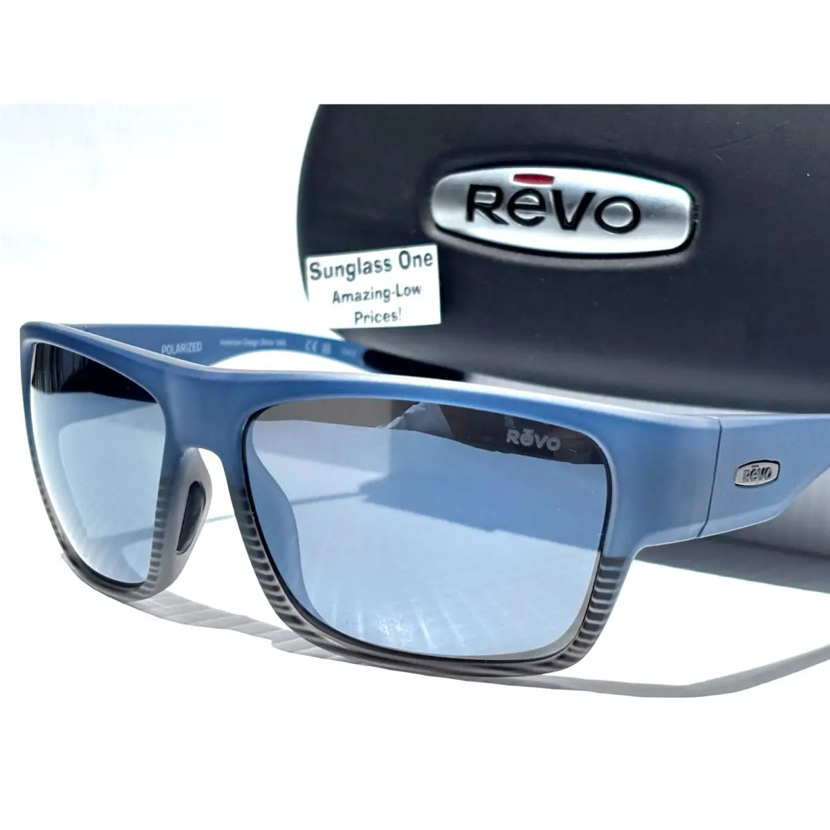 Revo Swift Matte Grey Fade Polarized Grey Mirror Lens Sunglass 1285 05 GY