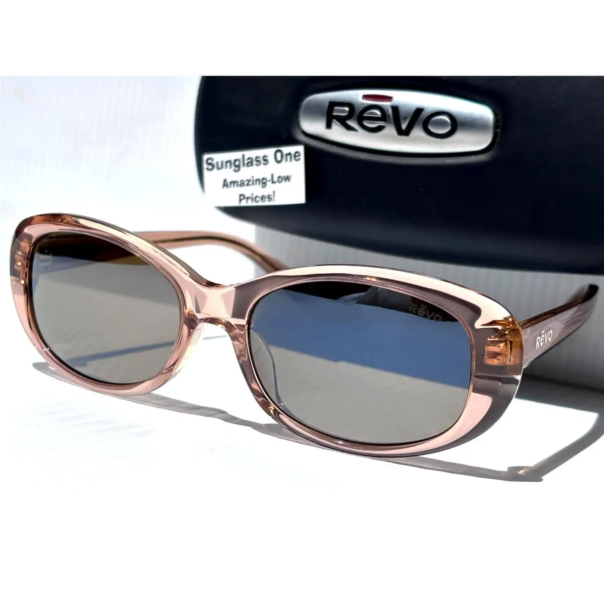 Emma Crystal Caramel Polarized Terra Brown Lens Sunglass 2217 12 BR by Revo