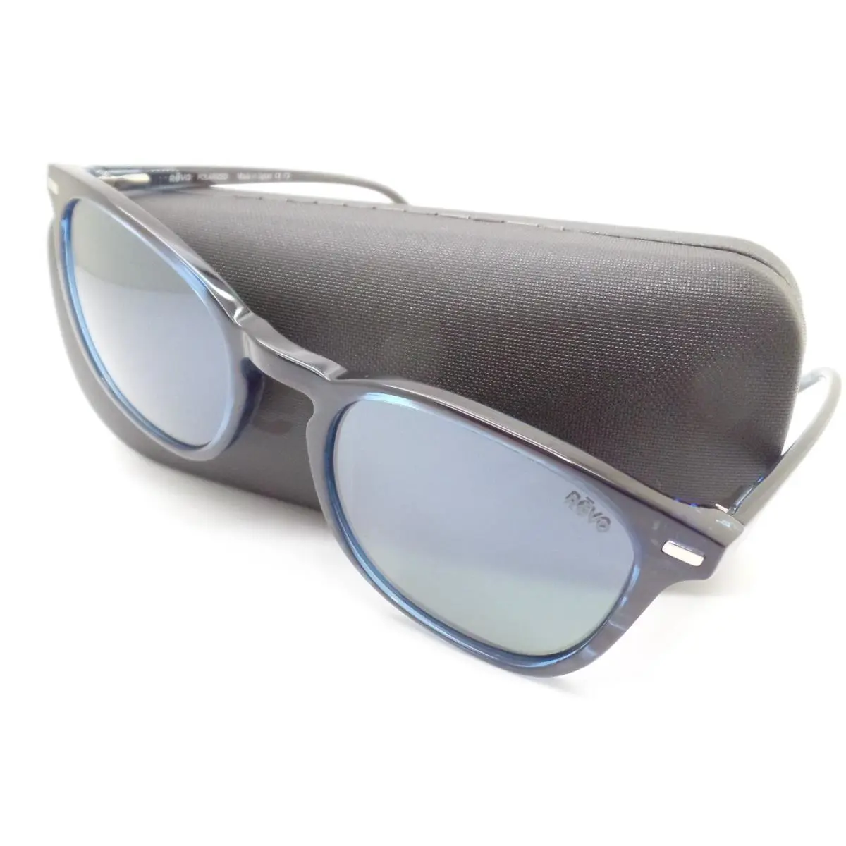 Revo Watson Blue Horn Smoky Green Sunglasses