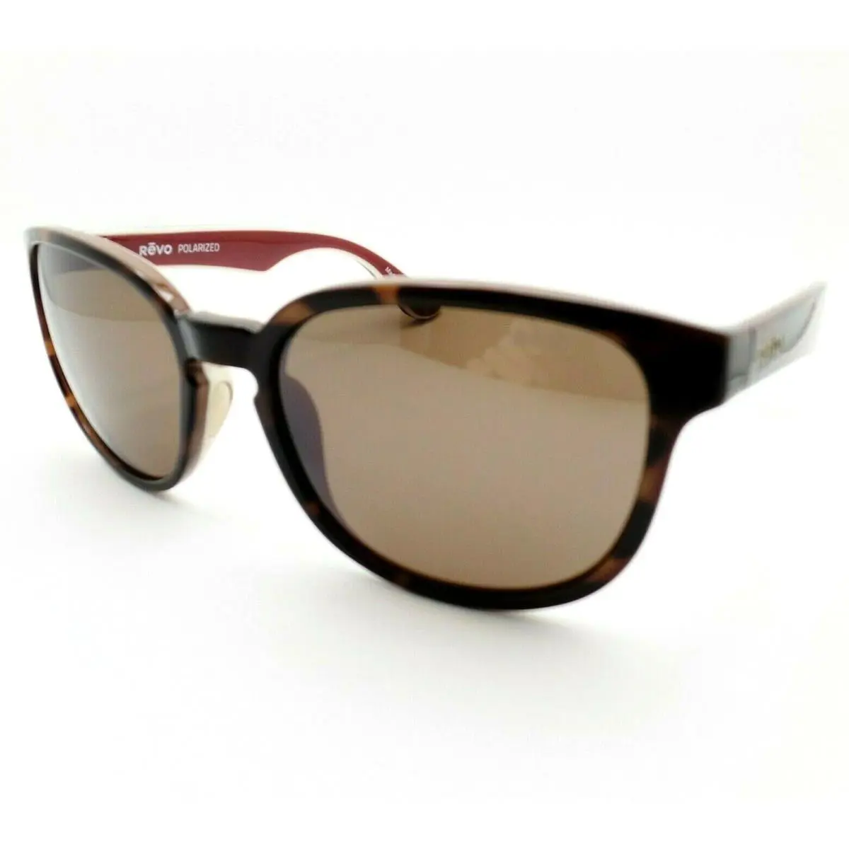 Revo Kash Tortoise Bone Red Terra Polarized UV Sunglasses