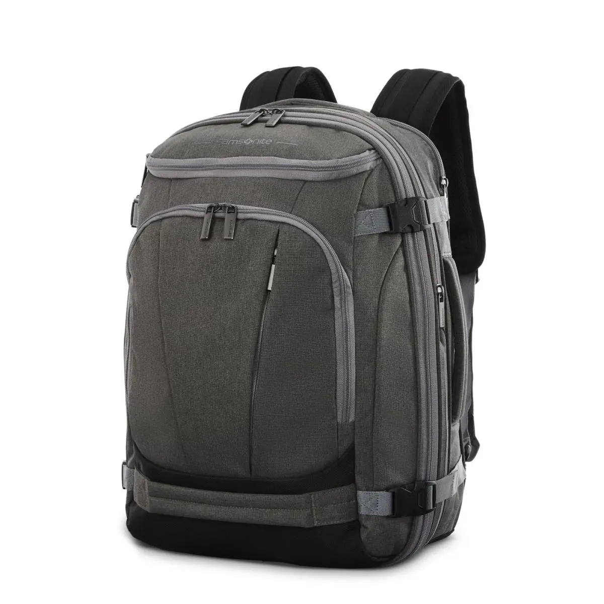 Samsonite Mother Lode Expandable Carry-on Travel Backpack Heather Graphite