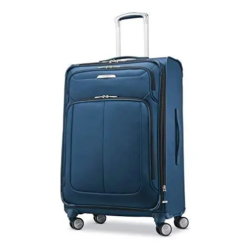 Samsonite Solyte Dlx Softside Expandable Wheels Checked-medium 25 - Med Blue