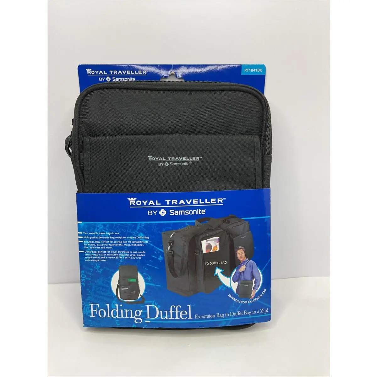 Samsonite Royal Traveller Excursion Bag Expands To Duffel Bag Carry or Shoulder