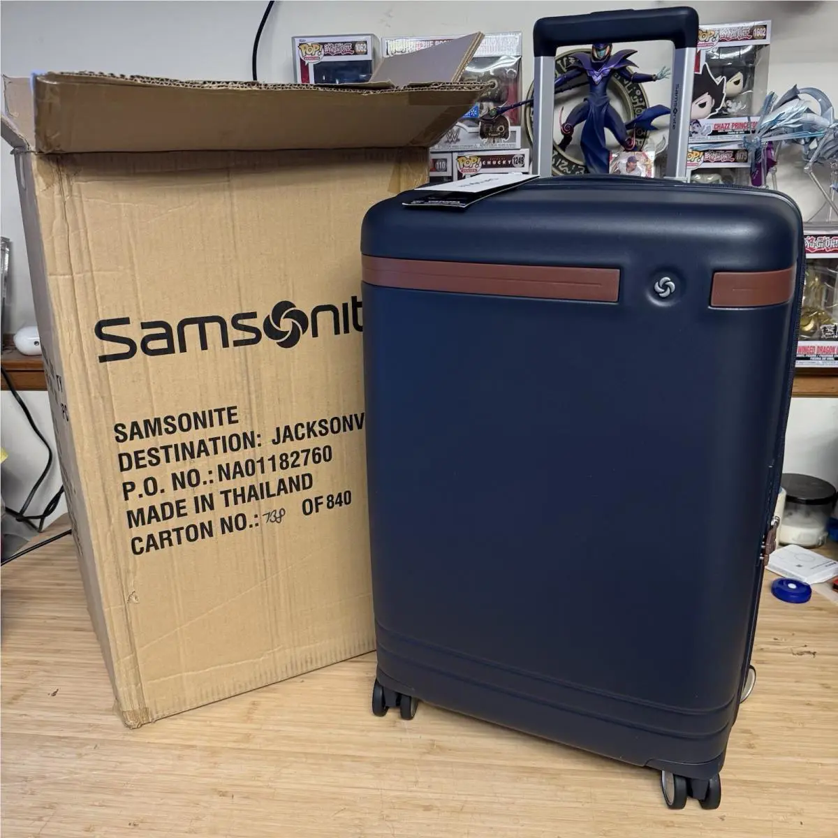 Samsonite Virtuosa Hardside Expandable 21 Carry On Spinner Navy