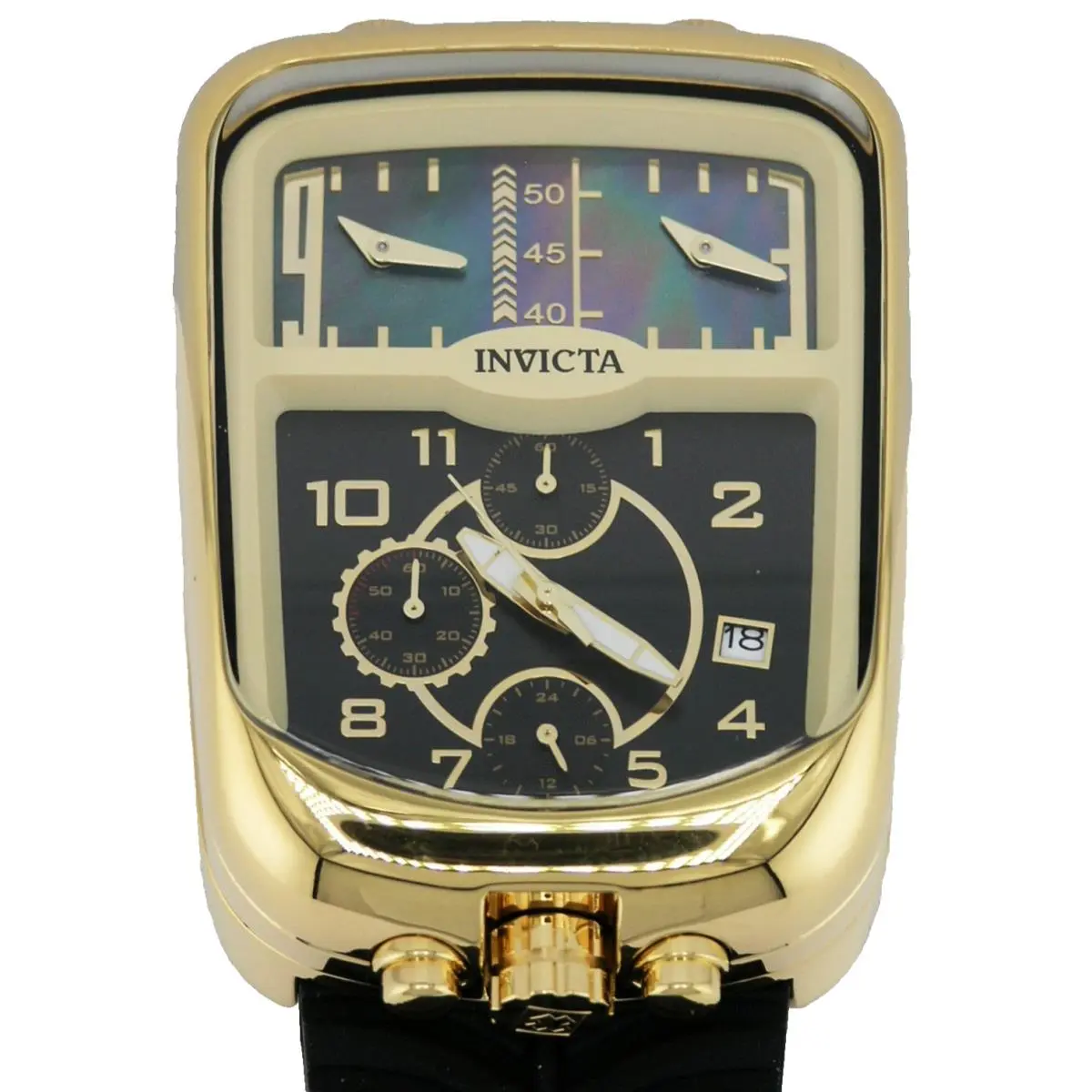 Invicta 49635 S1 Rally Dualshift Chronograph Triple Zone Watch Black 42MM B