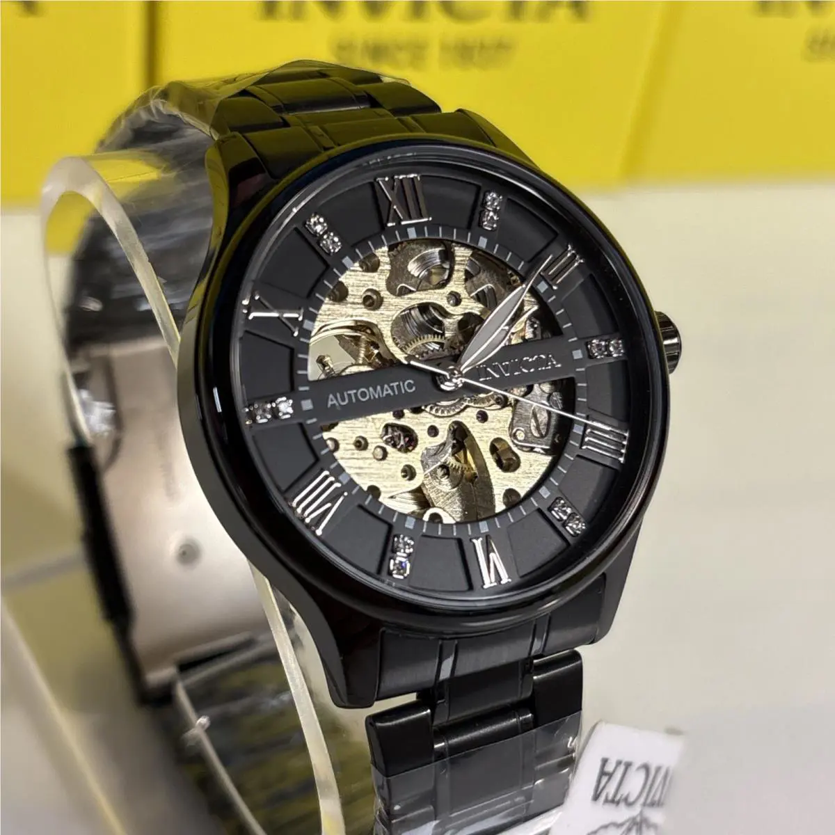 Invicta Objet D Art Automatic Men`s Watch w/ Skeleton Dial 41mm Black 69505