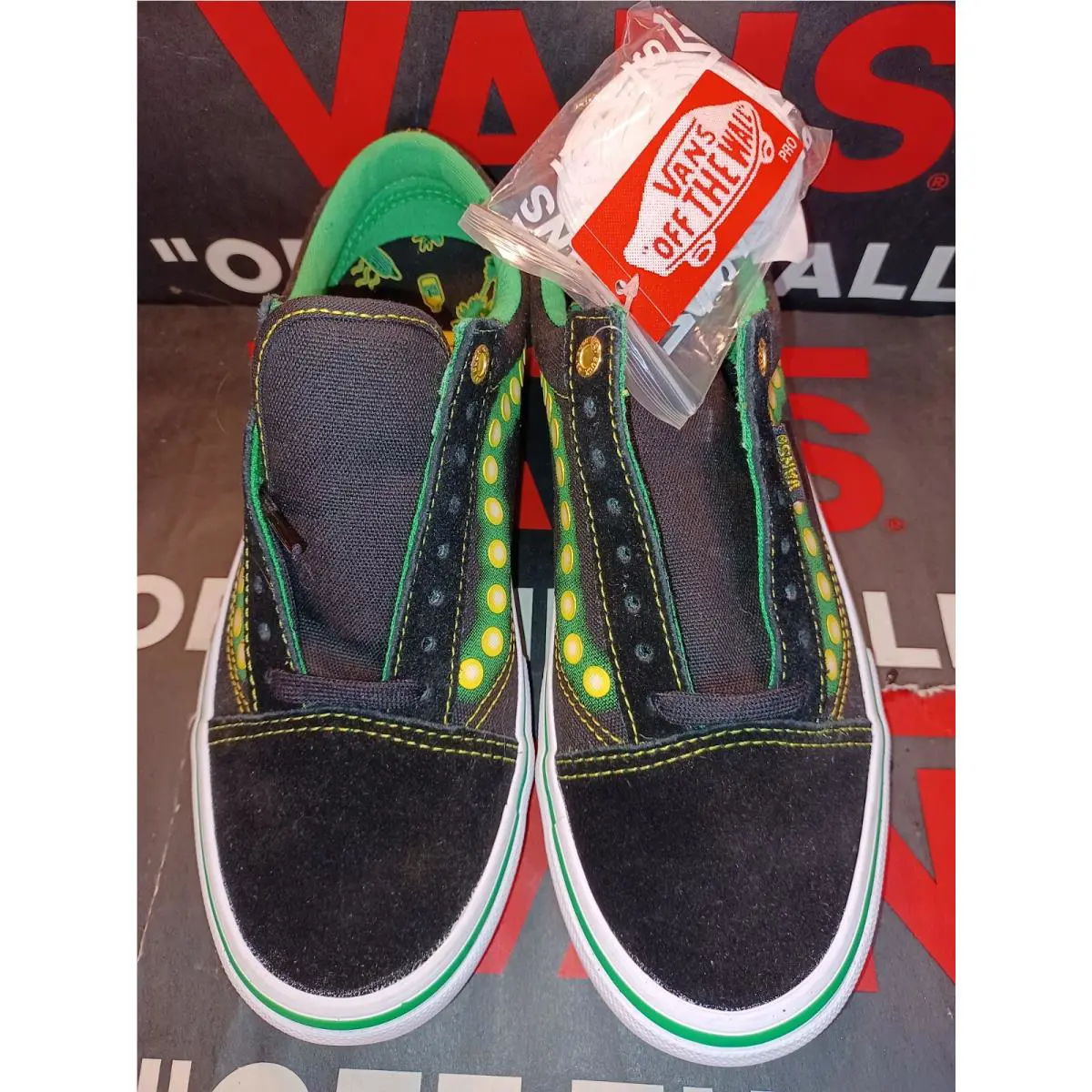 Vans shoes - Shake Junt - Shake Junt - VNOA45JC0V4 - Black/Green/White 2