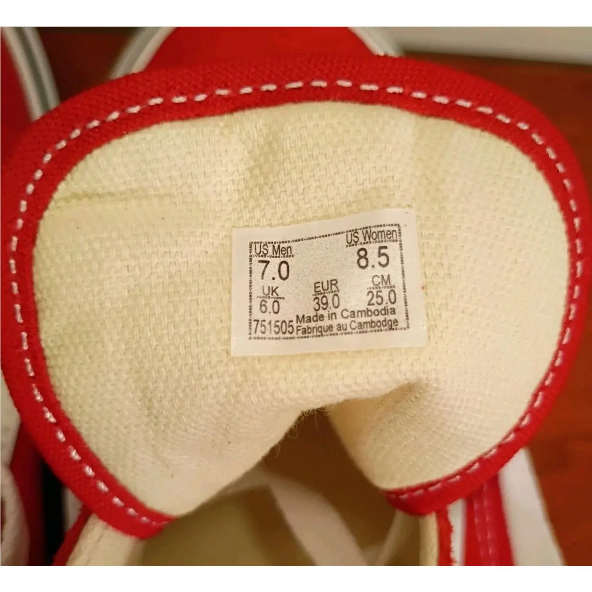 Vans shoes - VANS Old Skool - Old Skool - OFF THE WALL - Red (UPC: 193394062232) 11