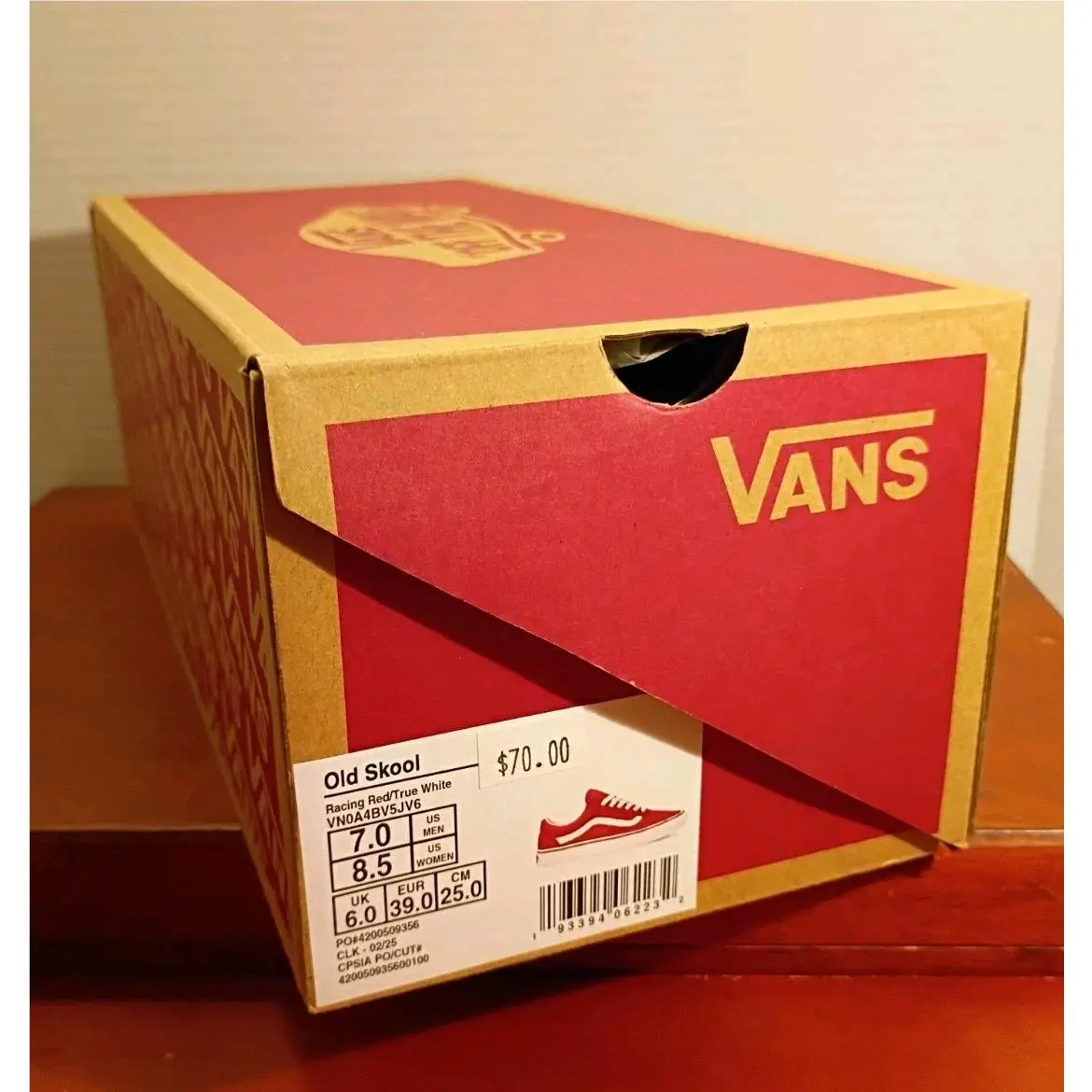 Vans shoes - VANS Old Skool - Old Skool - OFF THE WALL - Red (UPC: 193394062232) 13