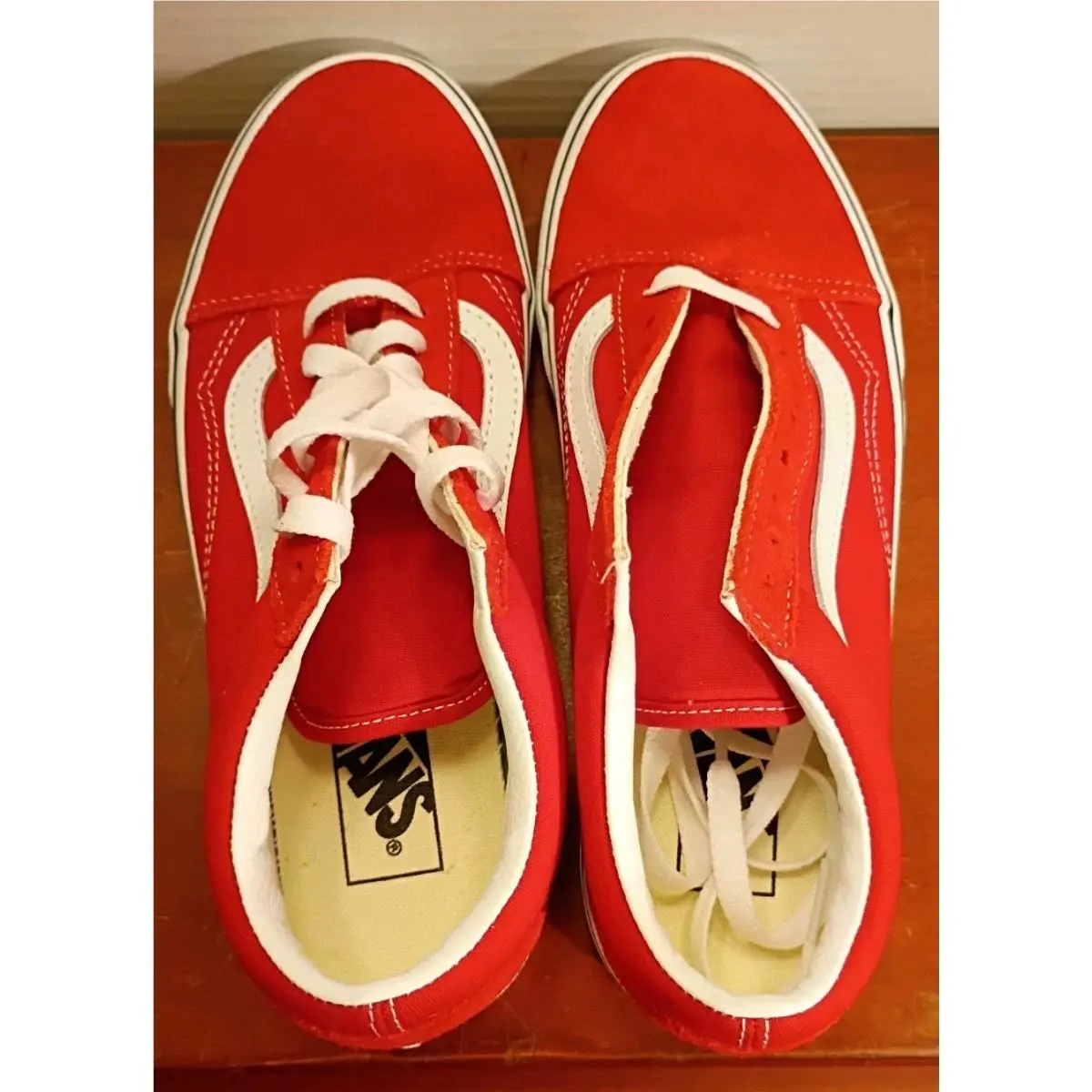 Vans shoes - VANS Old Skool - Old Skool - OFF THE WALL - Red (UPC: 193394062232) 4