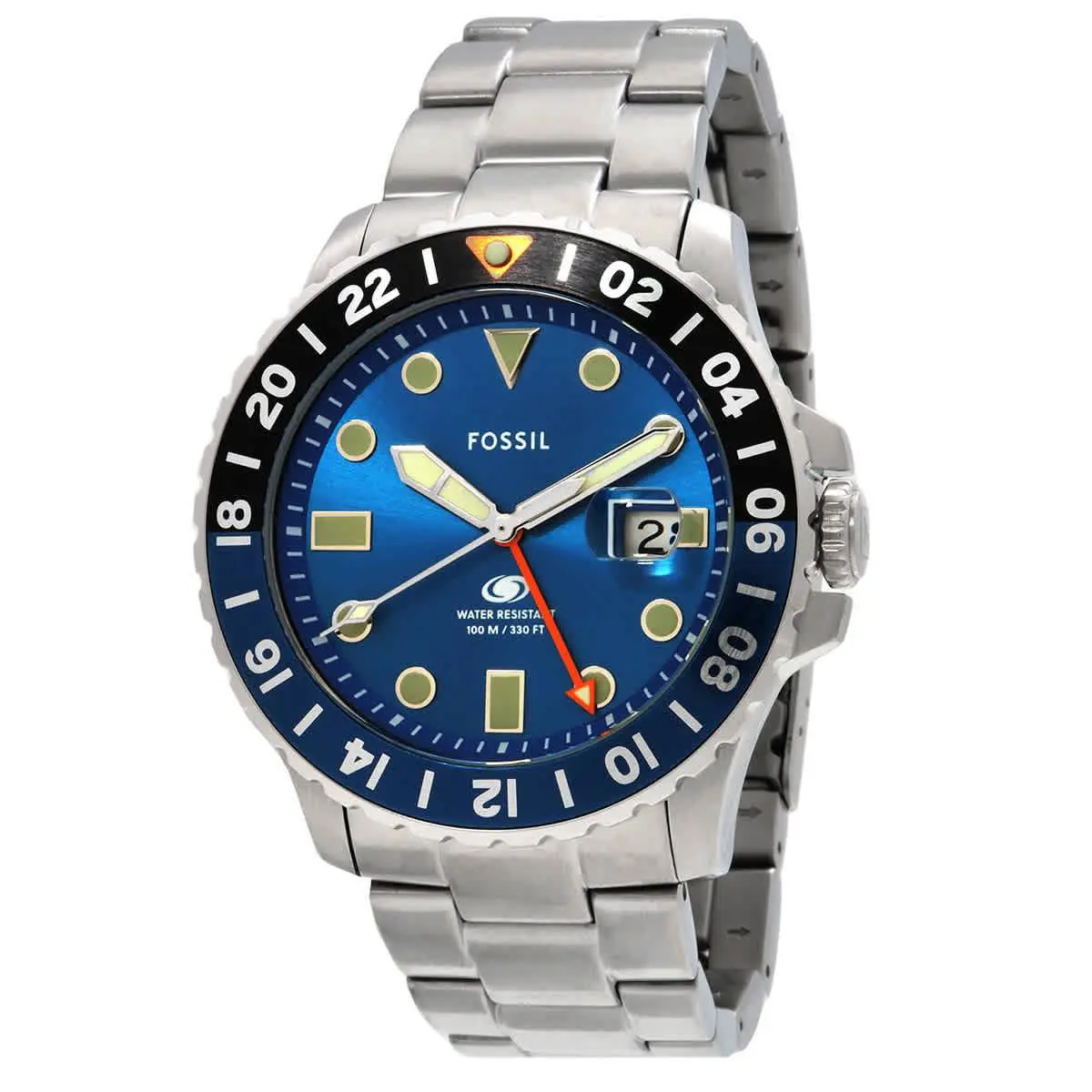 Fossil Quartz Blue Dial Men`s Watch FS5991