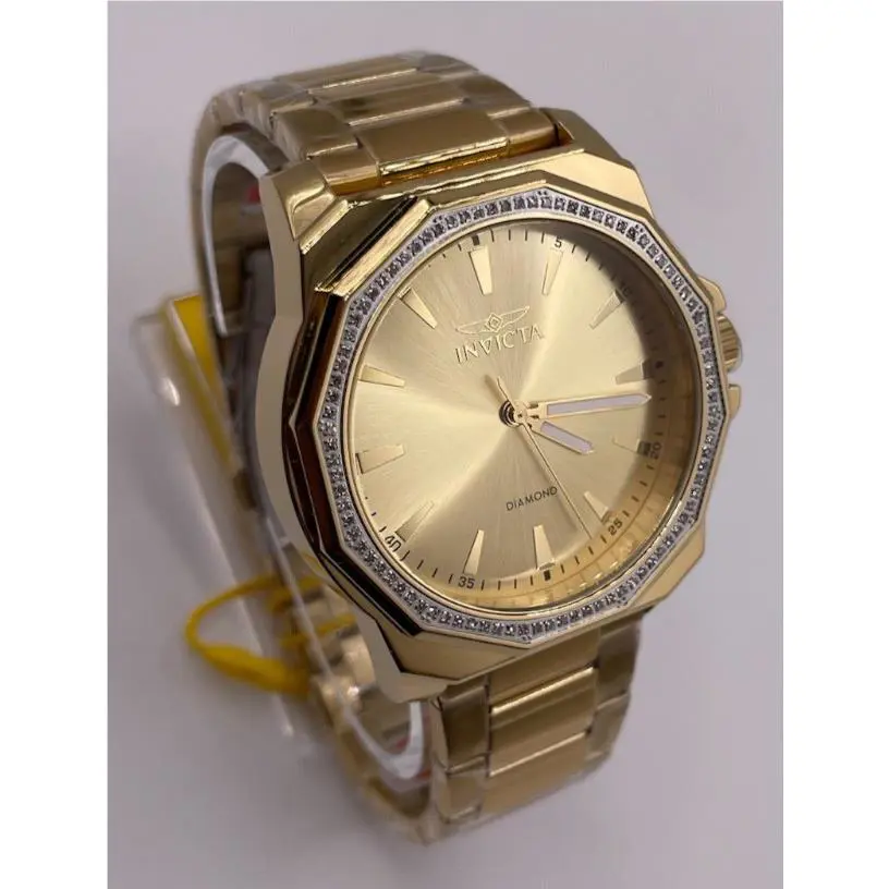Invicta Elite Diamond 0.33 Carat Diamond Men`s Watch - 42mm Gold 48732