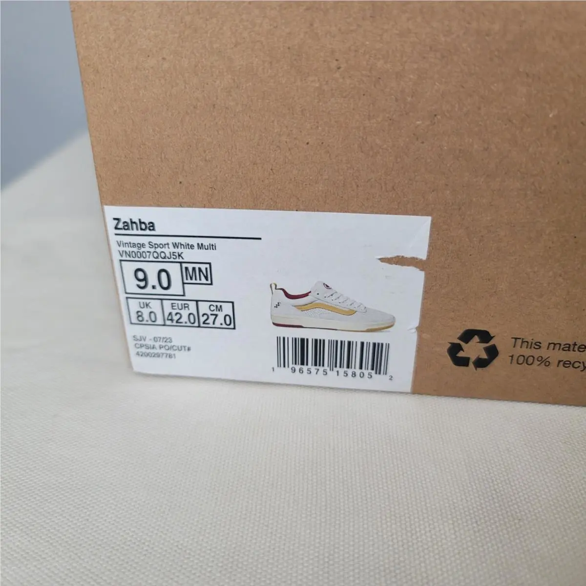 Vans shoes - VANS Zahba - Zahba - VN0007QQJ5K - White (UPC: 196575158052) 7