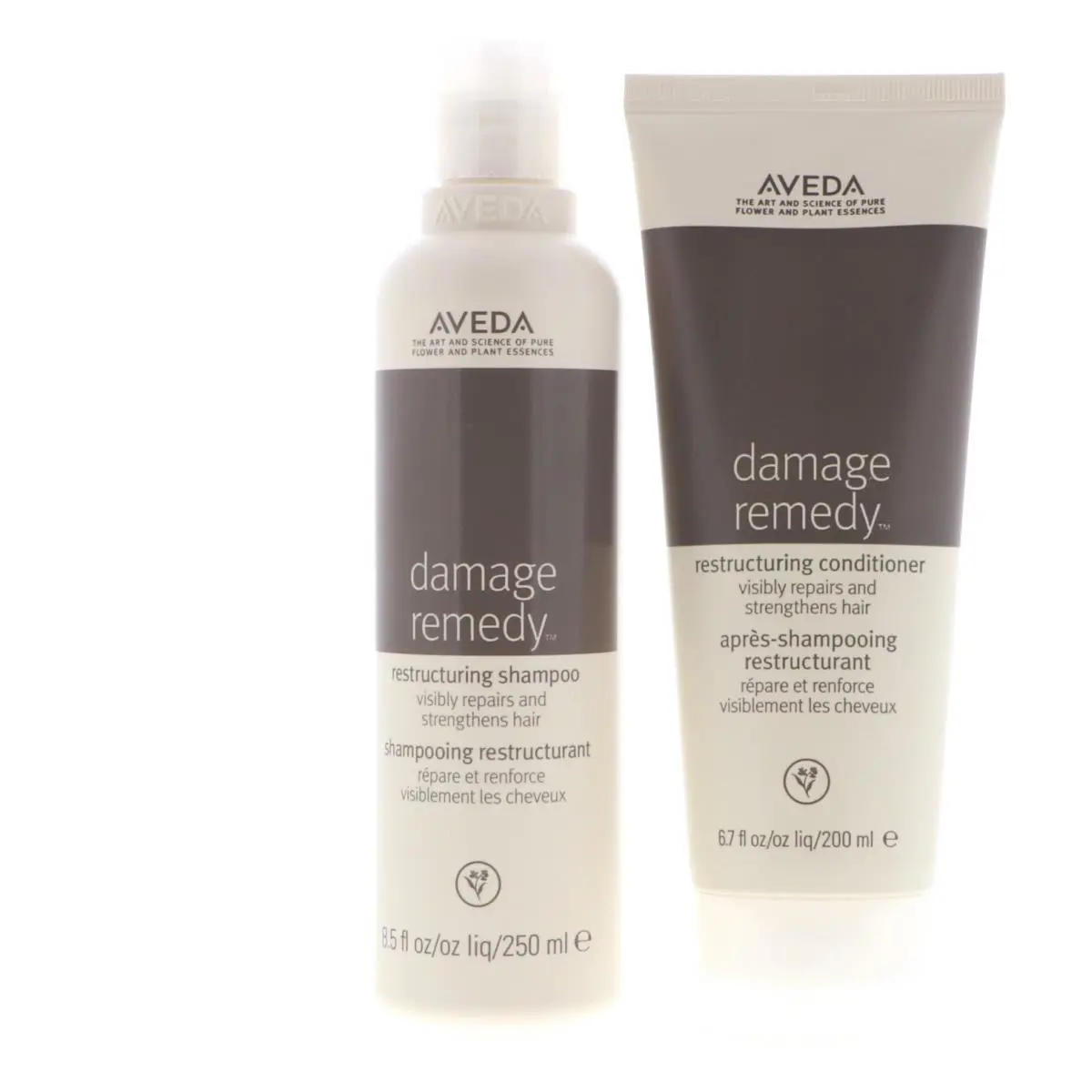 Aveda Damage Remedy Shampoo 8.5 oz Damage Remedy Conditioner 6.7 oz Set