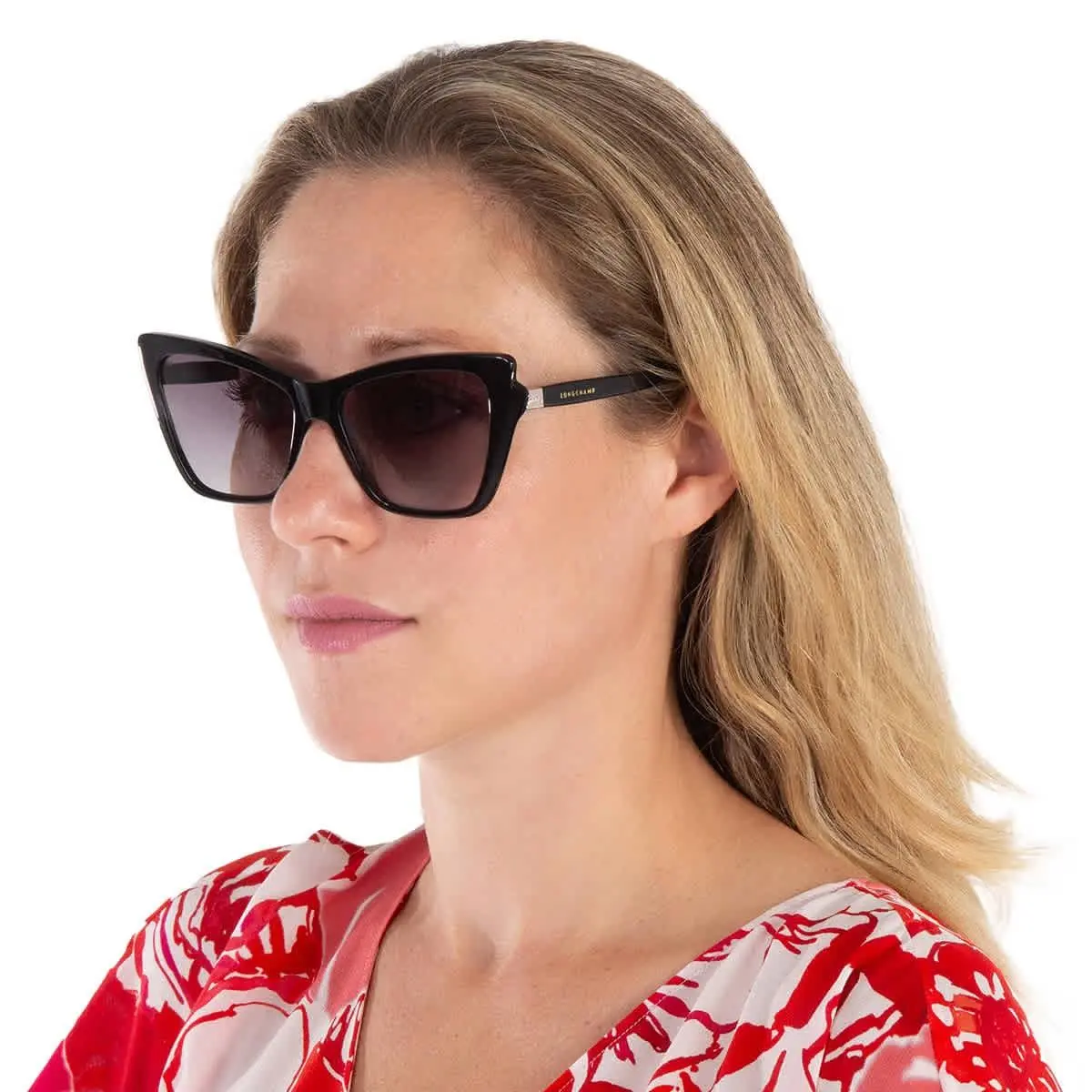 Grey Gradient Cat Eye Ladies Sunglasses LO669S 001 56 LO669S 001 56 by Longchamp