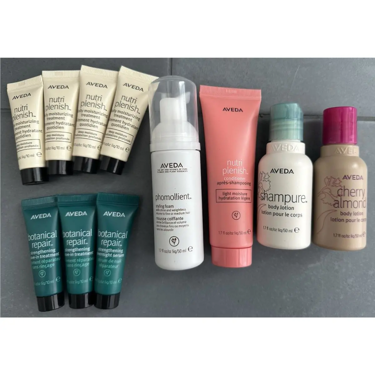 Aveda 11 Piece Lot Body Lotion Styling Foam Conditioner Botanical Repair