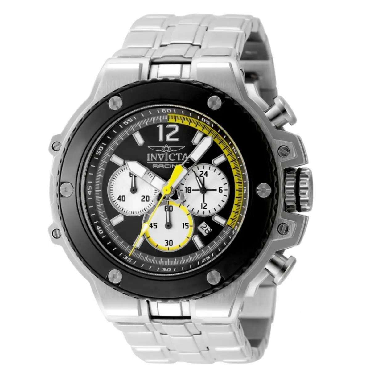 Invicta Racing Pitwall Men`s 56mm Black Speedline Chronograph Watch 48316
