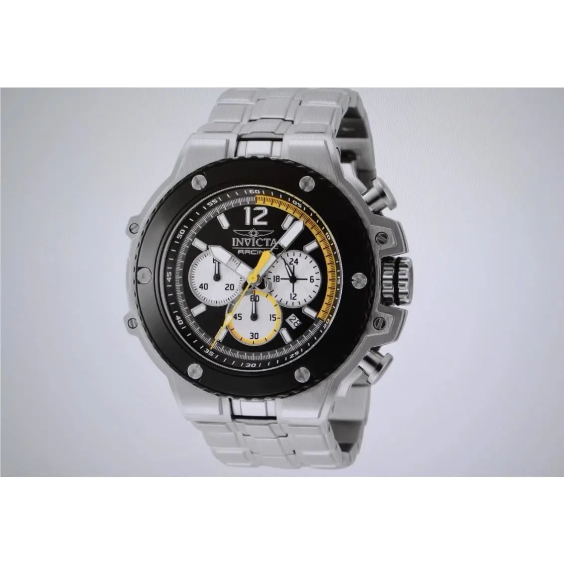 Invicta Racing Pitwall Men`s 56mm Black Speedline Chronograph Watch 48316
