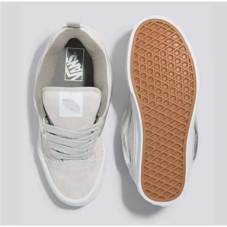 Vans shoes - Metallic Silver Knu Skool - Metallic Silver Knu Skool - VN0009QCX1K - Silver/True White 1