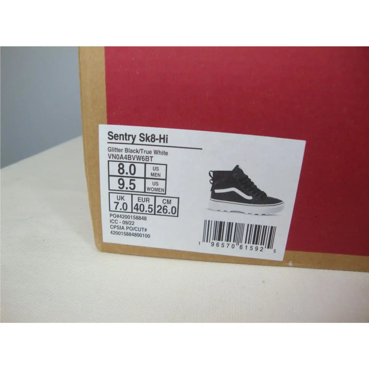 Vans shoes - VANS Sentry - Sentry - VN0A4BVW6BT - Black (UPC: 196570615925) 7