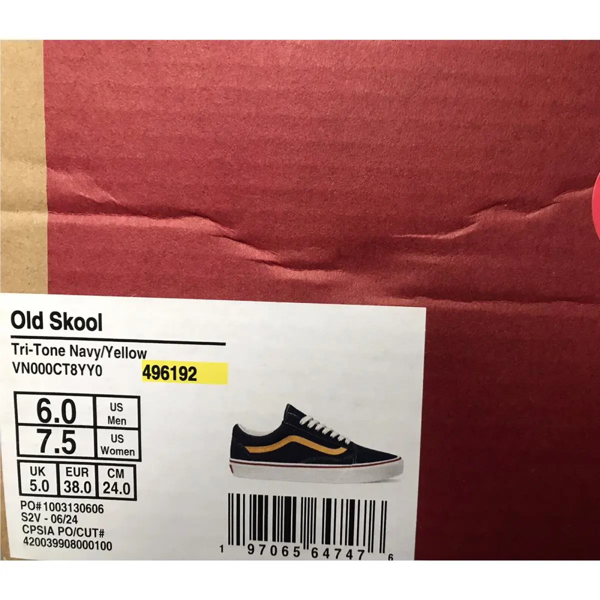 Vans shoes - VANS Old Skool - Old Skool - VN000CT8YY0 - Blue/Yellow 3