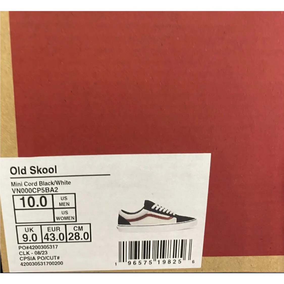 Vans shoes - Mini Cord - Mini Cord - VN000CP5BA2 - Multicolor 4