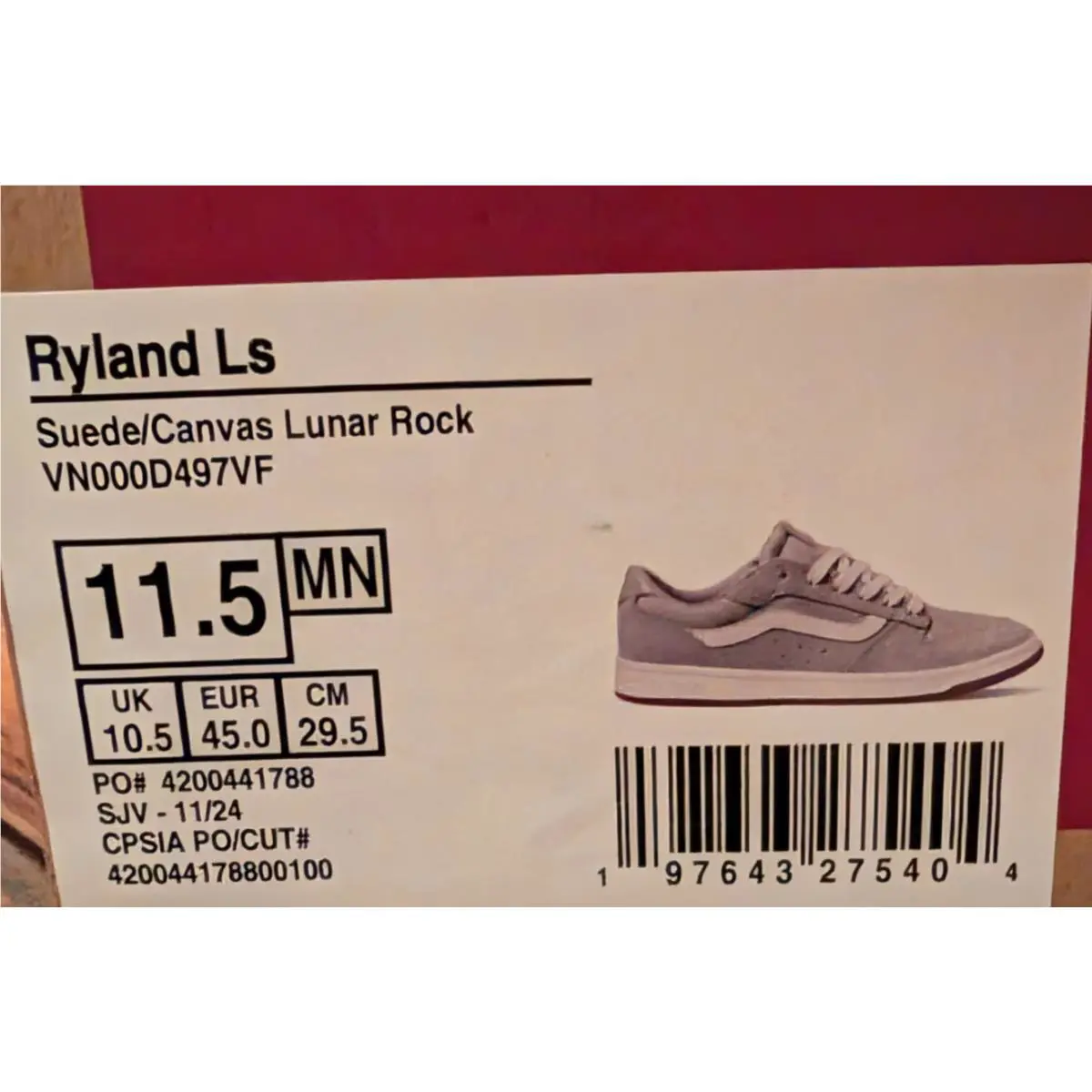 Vans shoes - VANS Suede - Suede - VN000D497VF - Gray (UPC: 197643275404) 8
