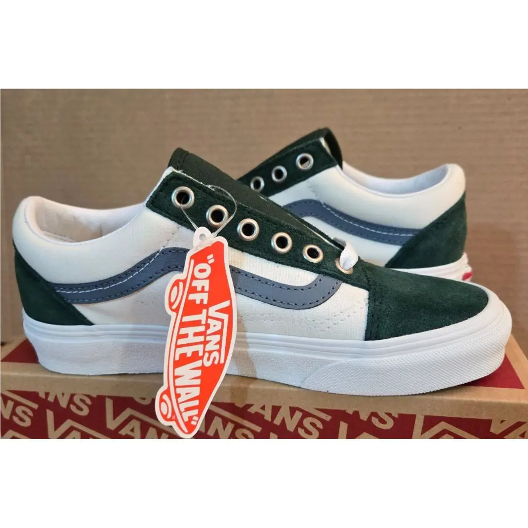 Vans shoes - VANS Off The Wall - Off The Wall - VN0A5JMIBLG - Varsity Canvas Blue/Green (UPC: 196244807052) 5